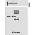 PIONEER RS-A9/EW Owner's Manual cover photo