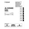 PIONEER A-X340 Owner's Manual cover photo