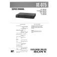 SONY XED75 Service Manual cover photo