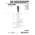 SONY ICDSX25 Service Manual cover photo