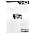 SONY VO-9800P Service Manual cover photo