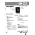 SONY WMDDIII Service Manual cover photo