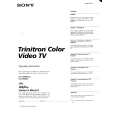 SONY KV13VM31 Service Manual cover photo