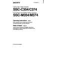 SONY SSCM354 Owner's Manual cover photo