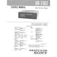 SONY XR7162 Service Manual cover photo
