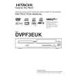 HITACHI DVPF3EUK Owner's Manual cover photo