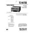 SONY TC-H4700 Service Manual cover photo