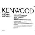KENWOOD KRC903 Owner's Manual cover photo