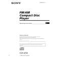 SONY CDX-4250 Owner's Manual cover photo