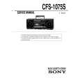 SONY CFS1075S Service Manual cover photo