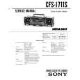 SONY CFS-J711S Service Manual cover photo