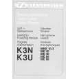SENNHEISER K3N + K3U (GRIFF+SPEISEMODUL) Owner's Manual cover photo