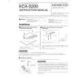 KENWOOD KCAS200 Owner's Manual cover photo