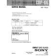 SONY CDP66 Service Manual cover photo
