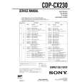 SONY CDPCX220E Service Manual cover photo