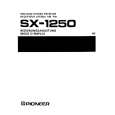 PIONEER SX-1250 Owner's Manual cover photo