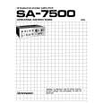PIONEER SA-7500 Owner's Manual cover photo