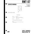 SONY RMT-D7 Service Manual cover photo