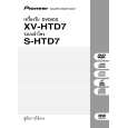 PIONEER XV-HTD7/DTXJN/RC Owner's Manual cover photo