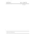 SONY KV267OR Service Manual cover photo