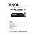 DENON DCD2700 Service Manual cover photo