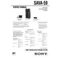 SONY SAVA59 Service Manual cover photo