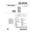 SONY SA-VA100 Service Manual cover photo