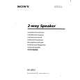 SONY XS-3053 Owner's Manual cover photo