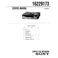 SONY 16229173 Service Manual cover photo