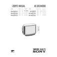 SONY KVX2571D Service Manual cover photo