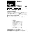 PIONEER CT-959 Service Manual cover photo
