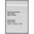 SENNHEISER EM 1026 Owner's Manual cover photo
