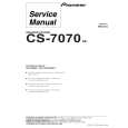 PIONEER CS-7070/XE Service Manual cover photo