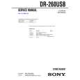 SONY DR260USB Service Manual cover photo