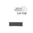 LUXMAN LV112 Service Manual cover photo