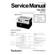 TECHNICS RSM02 Service Manual cover photo