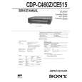 SONY CDP-C460Z Service Manual cover photo