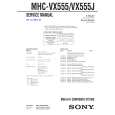 SONY MHCVX555 Service Manual cover photo