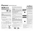 PIONEER DCR111 Owner's Manual cover photo