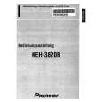 PIONEER KEH3820R Owner's Manual cover photo