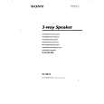 SONY XS-6953 Owner's Manual cover photo
