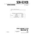 SONY SEN-631CD Service Manual cover photo