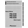 PIONEER PRS-X320 Owner's Manual cover photo