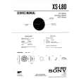 SONY XSL80 Service Manual cover photo