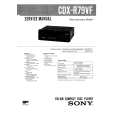 SONY CDXR79VF Service Manual cover photo