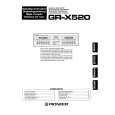 PIONEER GR-X520 Owner's Manual cover photo