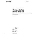 SONY MXDD5C Owner's Manual cover photo
