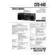 SONY CFD440 Service Manual cover photo