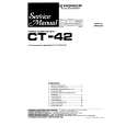 PIONEER CT-42 Service Manual cover photo