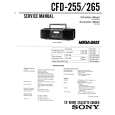 SONY CFD-255 Service Manual cover photo